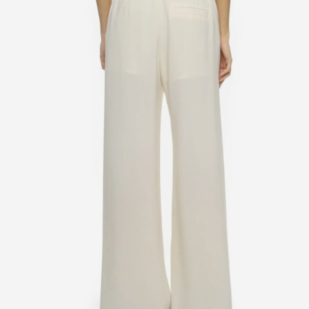 T By Alexander Wang Ecru Drape Suiting Side Slit … - image 5